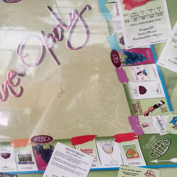 Wine Opoly Board Game Late For The Sky Made in USA Wineopoly NEW SEALED - Picture 4 of 4